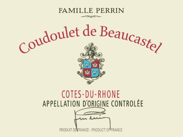 Picture of 2020 Beaucastel - Cotes du Rhone Coudoulet de Beaucastel (pre arrival)