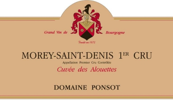 Picture of 2019 Domaine Ponsot - Morey St. Denis 1er Cru Cuvee des Alouettes