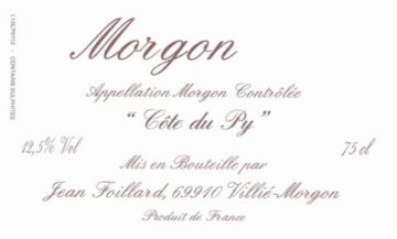 Picture of 2020 Domaine Jean Foillard - Morgon Cote du Py MAGNUM