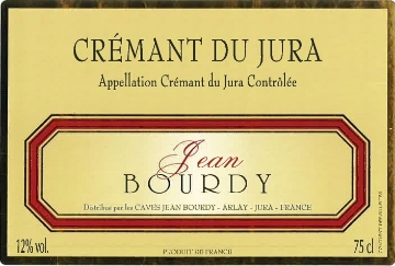 Caves Jean Bourdy Cremant du Jura Blanc label
