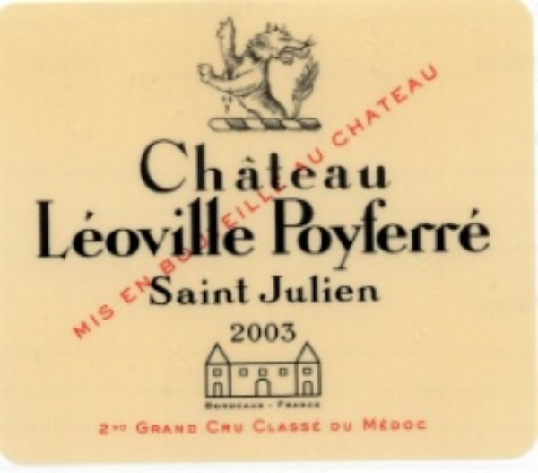 Picture of 2003 Chateau Leoville Poyferre - St. Julien EX-Chateau release