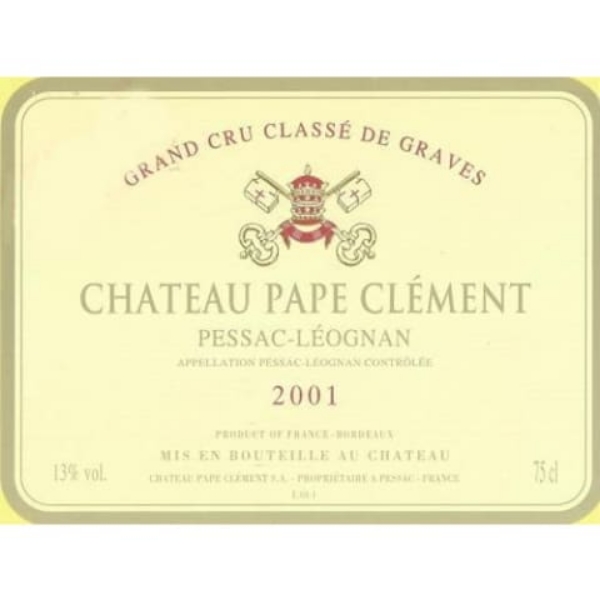 Picture of 2001 Chateau Pape Clement - Pessac