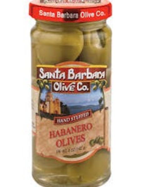 Picture of Santa Barbara Habanero Stuffed Olives 5oz jar