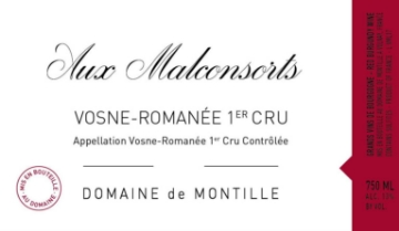 Domaine de Montille Vosne-Romanee Aux Malconsorts label