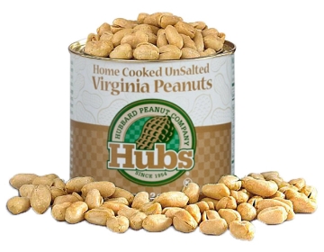 Picture of Hubs Unsalted Peanuts 12oz tin