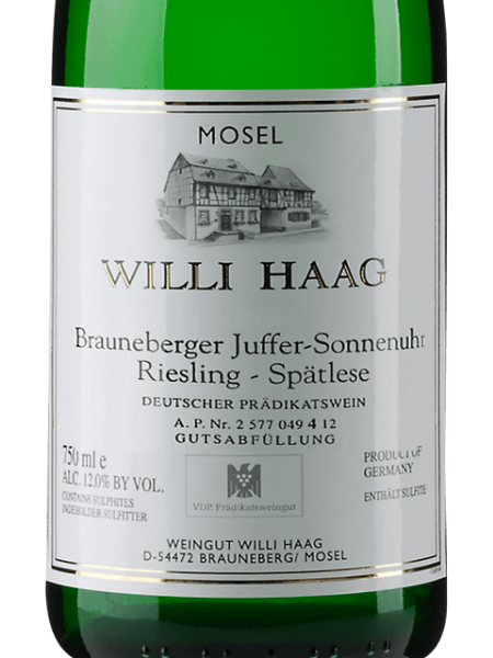 Picture of 2021 Haag, Willi - Brauneberger Juffer Sonnenuhr Spatlese