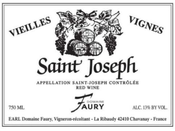 Picture of 2020 Domaine Faury - Saint-Joseph V.V.