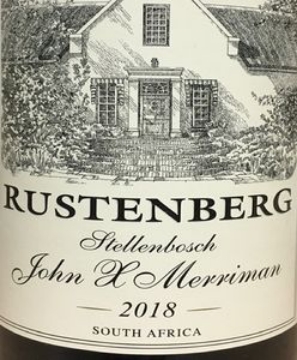 Picture of 2019 Rustenberg - Red Blend  John X. Merriman