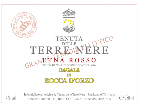 Picture of 2020 Terre Nere - Etna Rosso Dagal di Bocca d'Orzo