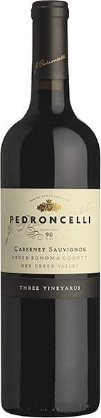 Picture of 2018 Pedroncelli - Cabernet Sauvignon Sonoma Three Vineyards