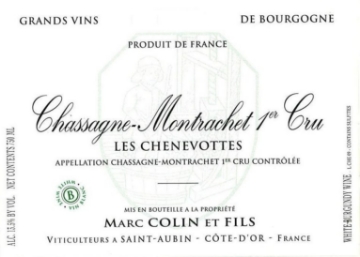 Picture of 2020 Marc Colin - Chassagne Montrachet Chenevottes