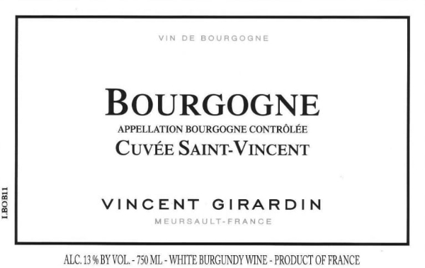 Picture of 2020 Vincent Girardin - Bourgogne Blanc Cuvee St. Vincent