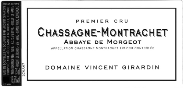 Picture of 2020 Vincent Girardin - Chassagne Montrachet Morgeot