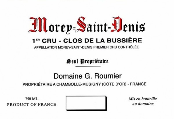 Picture of 2010 Georges Roumier Morey St. Denis Clos de la Bussiere