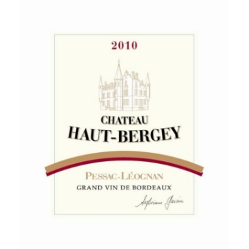 Picture of 2010 Chateau Haut Bergey Rouge - Pessac (750ml)