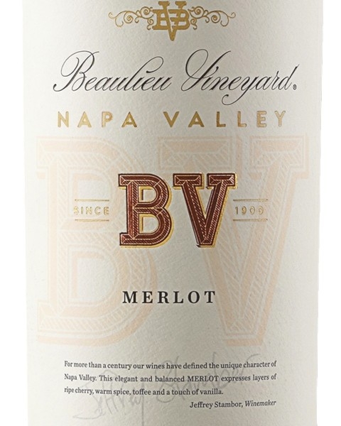 Picture of 2017 Beaulieu Vineyard BV - Merlot Napa