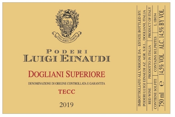 Picture of 2019 Einaudi Dolcetto di Dogliani Superiore Vigna Tecc