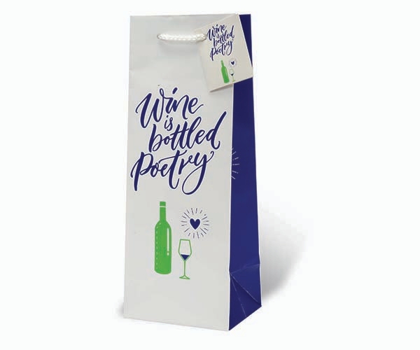 Picture of Gift Bag - wine is bottled poetry