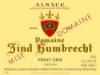 Zind-Humbrecht Pinot Gris Turckheim label
