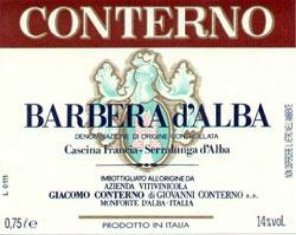 Picture of 2020 Conterno, Giacomo - Barbera d'Alba Francia