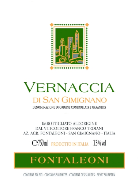 Picture of 2020 Fontaleoni - Vernaccia di San Gimignano