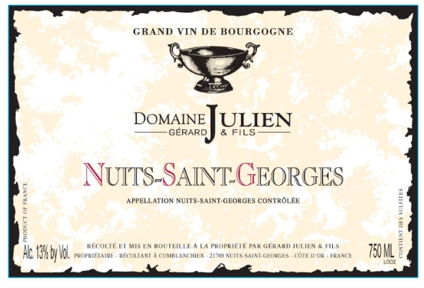Picture of 2021 Gerard Julien - Nuits St. Georges (pre arrival)