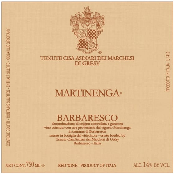Picture of 2018 Marchese di Gresy - Barbaresco Martinenga