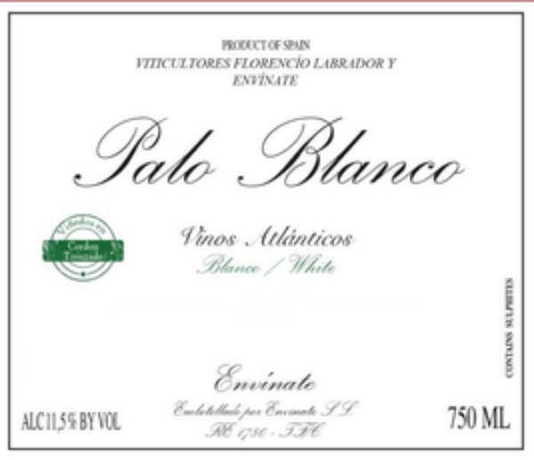 Picture of 2021 Envinate - Listan Blanco Valle de la Orotava Palo Blanco