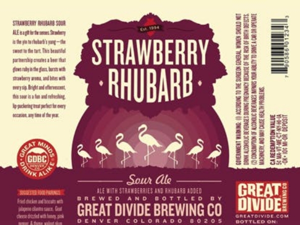 Picture of Great Divide Brewing - Strawberry Rhubard Sour 6pk