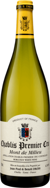 Jean-Paul & Benoit Droin Chablis Mont de Milieu bottle