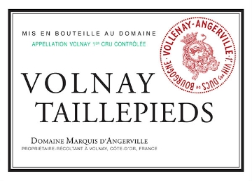 Marquis d'Angerville Volnay Tallepieds label