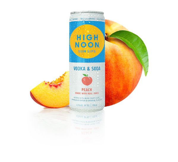 Picture of High Noon Sun Sips - Peach Hard Seltzer 4pk