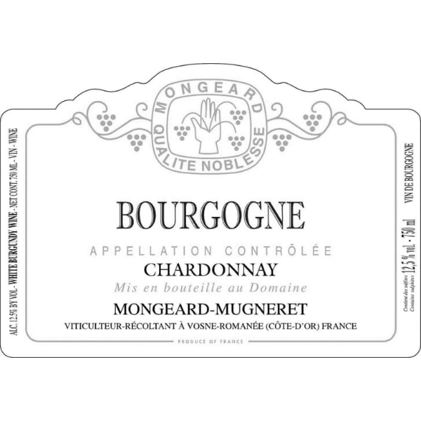 Picture of 2020 Mongeard-Mugneret - Bourgogne Blanc