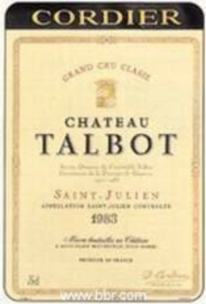 Picture of 1983 Chateau Talbot St Julien