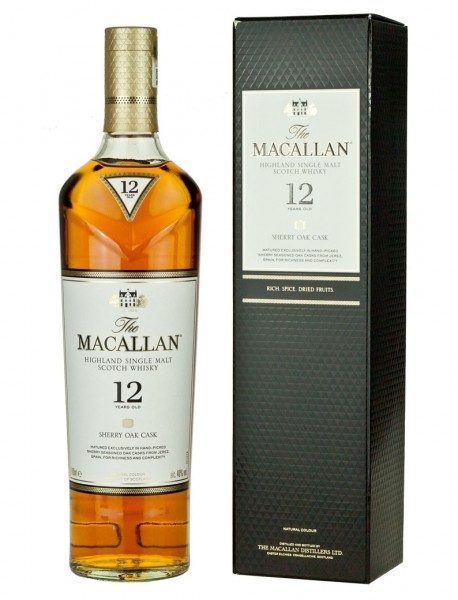 Picture of Macallan 12 yr Sherry Oak Whiskey 750ml
