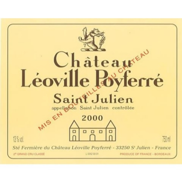 Picture of 2000 Chateau Leoville Poyferre - St. Julien
