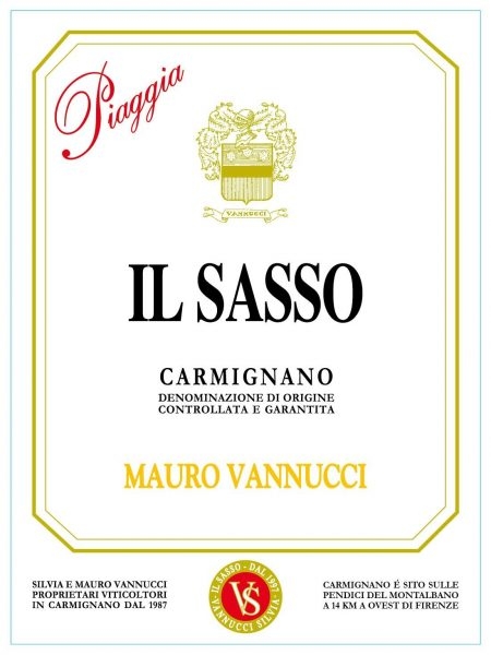 Picture of 2020 Piaggia - Carmignano DOCG Il Sasso