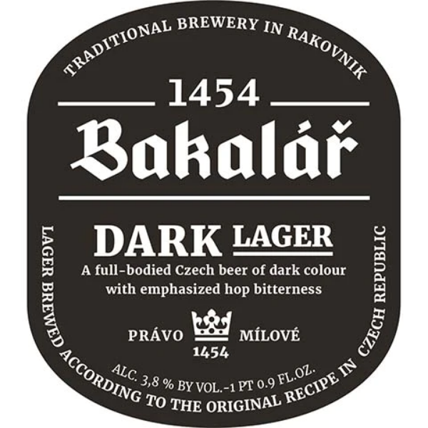 Picture of Bakalar Czech Dark Lager