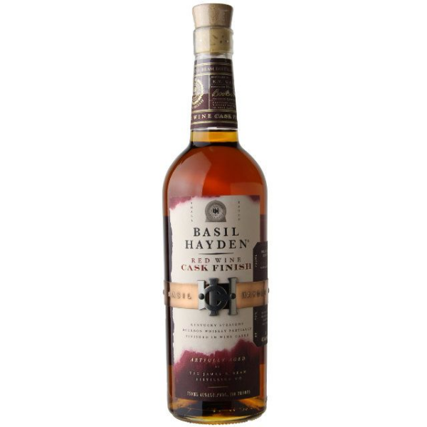 Picture of Basil Hayden's Red Wine Cask Finish Bourbon Whiskey 750ml