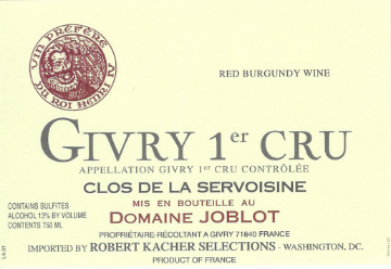 Picture of 2021 Joblot - Givry Clos Servoisine