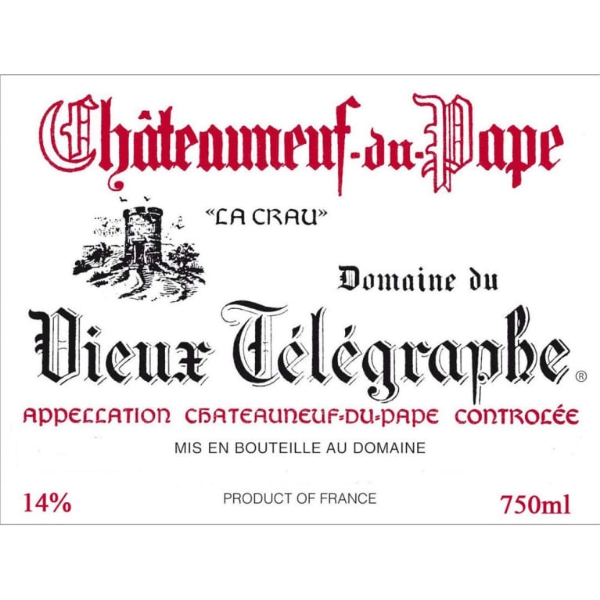 Picture of 2016 Vieux Telegraphe - Chateauneuf du Pape La Crau