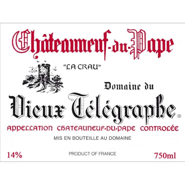 Picture of 2016 Vieux Telegraphe - Chateauneuf du Pape HALF BOTTLE