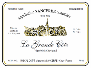 Picture of 2021 Cotat, Pascal - Sancerre La Grande Cote