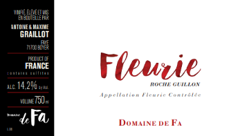 Picture of 2019 Doamine de Fa - Fleurie Roche Guillon