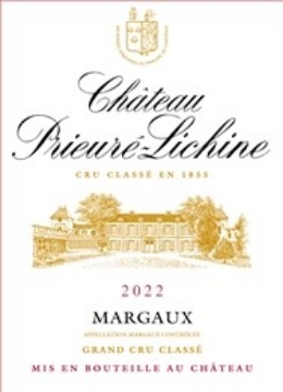 Picture of 2022 Chateau Prieure Lichine - Margaux (Bordeaux Future ETA 2025)