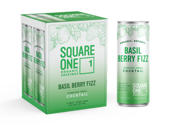 Picture of Square One Organic Cocktail Basil Berry Fizz 4pk