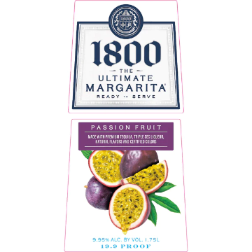 Picture of 1800 Tequila - The Ultimate Passion FruitMargarita Tequila 1.75L