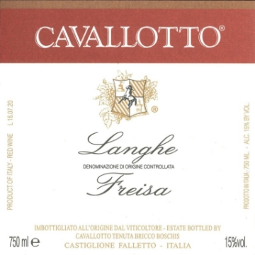 Picture of 2020 Cavallotto - Langhe Freisa