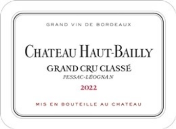 Picture of 2022 Chateau Haut Bailly - Pessac HALF BOTTLE (Bordeaux Future ETA 2025)