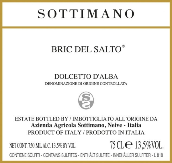 Picture of 2022 Sottimano - Dolcetto d'Alba Bric del Salto